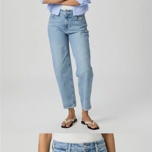 PAIGE Blue Straight Leg Jeans High-Rise Timeless Style ,like new wear just once